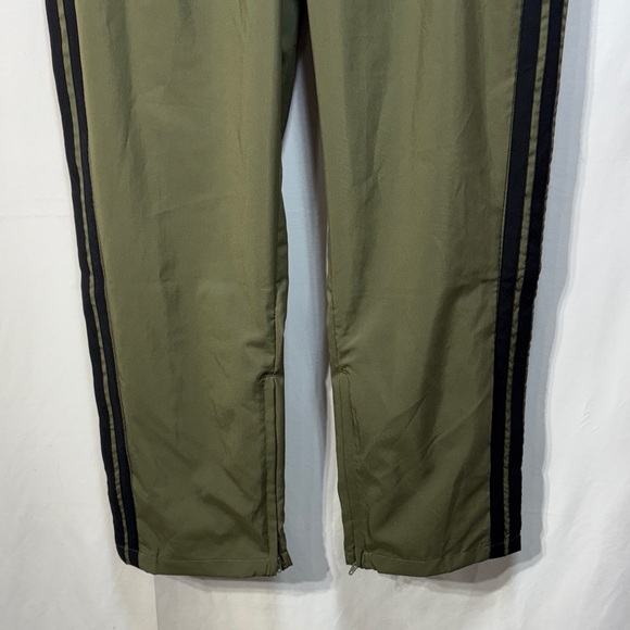 🏍️ adidas Olive Green Track Pants with Black Stripes - Picture 2 of 9